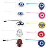 Coppe usa e getta cannucce da 10 pezzi PVC Copertura Top Hat Suggerimenti riutilizzabili Copri Cappelli topper Evil Eye