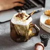 Tasses en forme de café en céramique grossier créatif tasse de café en céramique à la main