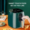 Luft FRYERS 4.5L 6L Intelligent Electric Air Freying Pan Stor kapacitet Automatisk hushåll Multi 360 Bakning LED Pekskärm Oil Free Deect Pan Y240402WD8H