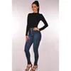 Jeans da donna Pantaloni skinny in denim Streetwear Pantaloni lavati a matita Trend a vita alta Pantaloni slim fit elasticizzati aderenti da donna sexy