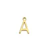 Breloques en acier inoxydable 304, Mini lettre "A-Z, pour la fabrication de bijoux, Alphabet initial multicolore/pendentif majuscule, Bracelet à faire soi-même