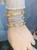 Carts bracelet 18K Rose Gold Full Sky Star Bracelet for Women Love Couples Same Wide and Narrow Version Non fading High end Men