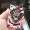 Färgglada plast Dragon Loong -mönster Rökning Cigarettlagring Box Portable Innovativ Automatisk Flip Cover Dry Herb Tobacco Housing Holder Stash Case DHL