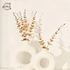 Decorative Flowers Artificial Plant Eucalyptus Stem Golden Faux Eucalyptu Spray Branches Party Wedding Flower Arrangement Home Farmhouse DIY