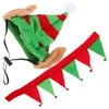 Hundkläder Pet Hat -krage och huvudbonad kattungar Cosplay Christmas Hats Ornament Flanell For Dogs Elf Costume Caps