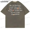 Męskie koszulki Męki T-shirty Hip Hop Vintage Tshirt Men Men Flame Kamienna litera Druku