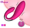 10 Speed ​​Mute Massager Double Clitoral Vibrator Sex Toy for Woman Anal Butt Plug Kvinna G Trådlös vibrator för par S1976046701