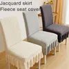 Chair Covers Skirt Style Cover Stretch Fabric Removable Washable Protective Slipcovers For Weddings Banquets Ceremony Party