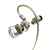 ヘッドフォンSMABAT M5 PRO MAZE ACOUSTICS FLATHEAD EARPHONE 15.4mm LCPダイアフラムMMCXインターフェイスケーブル付きモジュラー金属イヤホン