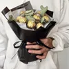 Cadeau cadeau 20pcs plastique boule de chocolat bouquet de mariage porte-fête de Noël F0T4