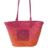 2024 loewve Woven Summer Beach Grass Large Capacity Bucket Shoulder Bag