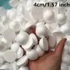 Party Decoration 4cm 100pcs Half Round Solid Styrofoam Foam Balls For Christmas Wedding Modelling Craft Kids 40mm / 1.57 Inch