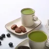 Кружки в японском стиле, креативная чашка, керамическая чашка для кофе, ретро, грубая керамика