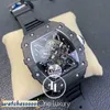 Luxury Top-Qualitäts-Armbanduhren Mechanical Watch Mechanik Original 035 / RM35-02 Rafael Nadal Foundation Limited Edition NTPT Carbon auf schwarzem Gummi