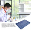 Shower Curtains Household Periodic Table Student Decorations For Home Large Poster Silk Cloth School Learning