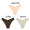 Women's Panties ZHAN BEAUTY DSV01 Low Rise 3Pack Nylon Micro V Shape Waist Line Underwear Briefs