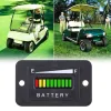 Accessori Indicatore batteria da 48 Volt Accessori Indicatore misuratore batteria Nero per club car Golf cart LED Parti di ricambio Vendita calda