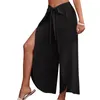 Women's Pants Wide Leg For Womens Flowy Summer Business Work Ladies Slacks Casual Beach Thin Comfy Versatile Trousers Ropa Mujer