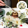 Декоративные цветы, искусственная гирлянда, декор для рабочего стола, цветочные кольца, центральная часть свадебного стола, пластик для венков