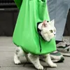 Transportadores para gatos, bolsa de lona para mascotas, impermeable, resistente al viento, transpirable, para llevar al hombro, llevar y sacar al perro para un paseo, suministros para mascotas