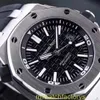 Crystal AP Wrist Watch Mens Watch Royal Oak Offshore Automatic Mechanical Precision Steel Date Watch 15710ST.OO.A002CA.01 Black Disk 42mm
