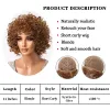 Wigs HAIRCUBE Short Blonde Curly Ginger Wigs Afro Japanese Highquality Fiber Wigs for Women Black Women Wigs With Bangs Cosplay Wig