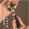 Bärade stränggradient PLIBABILT TEMPERAMENT Handleksak Handhållen Lotus Tassel Flexibel ring Män och kvinnor Bodhi Seed Buddha Beads Armband DH2H6