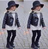 Kinderjas 2020 Kinderen Lente Herfst Winter Peuter PU Leren Jas Baby Jongens en Meisjes Korte Kinderjas Ritsjassen Outw4358620