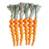 Feestdecoratie Pasen Wortelen Decor 6 stuks Houten Kralen Ornament DIY Krans Hangende Hangers String Gelukkig Voor Deel