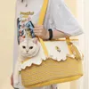 Cat Carriers 1pc Winter Warm Portable Pet Carrier Bag Supplie Kitten Puppy Small Dog Handbags Detachable Pad Travel Outdoor Backpack