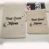 Jewelry Customize Personalized Linen Bags Velvet Bag 500pcs Print Buyer or Store Name Jewelry Gift Pouches