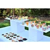 10 stycken X Home Party Wedding Disponable Table Seary Leverantörer, 90*90mm svart modern edge dessertplatta