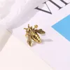 Boucles d'oreilles Punk petite abeille pour femmes, Clip à breloque Vintage exagéré, accessoires bijoux, cadeaux d'halloween, tendance 2024