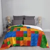 毛布のプラスチックビルディングブロックおもちゃを投げる毛布キャンプ豪華なセント装飾ソファー
