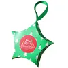 Cadeau cadeau 10pcs étoile à cinq branches forme de Noël emballage de bonbons boîte de papier maison anniversaire mariage décoration de Noël enfants cas