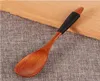 Te Scoops 10st/Lot 13.5x2.8cm Natural Wood Dessert Spoon Kök Köksredskap Tool Soup Teskoon Träkaffe skedar