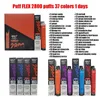 Cigarettes originales QST Puff Flex 2800 5% envoyées depuis l'entrepôt des États-Unis Vape jetable autorisée 28 saveurs en stock