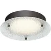 Snygg och moderna designers Fountain LED Flushmount Light in Old Satin Brass Finish - Energieffektiv LED -teknik - 12x12 tum