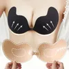 Bras Mango Shape Chest Stickers Silicone Push Up Bra Self Adhesive Strapless Pasty Invisible Nipple Cover Pad Women's Underware