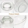 収納ボトルガラスピクルジャーと蓋付きの透明なポット商用食品透明