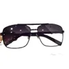 2024fashion Designer Mannen Klassieke Houding 0259 Metalen Vierkant Frame Populaire Retro Avantgarde Outdoor Uv 400 Bescherming Zonnebril