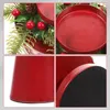 Kandelaars 2 stuks Home Decor Geschilderde ijzeren houder Kerstkandelaars Berry Bureaudecoratie Feest