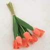 Dekorative Blumen, gefälschte Tulpen, realistische simulierte Tulpen, schöner künstlicher Blumenstrauß für Zuhause, Hochzeit, Party, Dekoration. Hochwertig