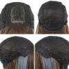 Парики темно -коричневая смесь бобо синтетическое парик с рукой плеча с прямым париком для женщин косплей ежедневный парик парик