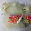 Display Wholesale 500pcs 5x7cm 7x9cm Organza drawstring Gift bags Wedding Christmas candy Bags for jewelry Packaging Display Bags