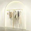 Cintres pour magasin de vêtements, présentoirs muraux pour vêtements pour femmes et enfants, suspendus sur le côté