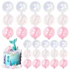 Fontes de festa 30 pçs bolas bolo topper balões cupcake diycake inserção espuma cozimento decoração para aniversário de casamento