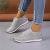 Casual Shoes Slip-On For Women Spring Autumn Ladies Loafers Bling Shoe Outdoor Breattable Flats Solid Color Sports Zapatos Mujer