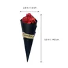 Decorative Flowers 10 PCS Rose Gift Box Bride Bulk Wedding Decor Red Roses Bouquet Package Paper Flower Decoration