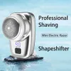 Electric Shavers Mini Shaver Portable ładowna broda Broda Kieszonkowa maszyna do golenia dla mężczyzn mokra i sucha użycie 2442